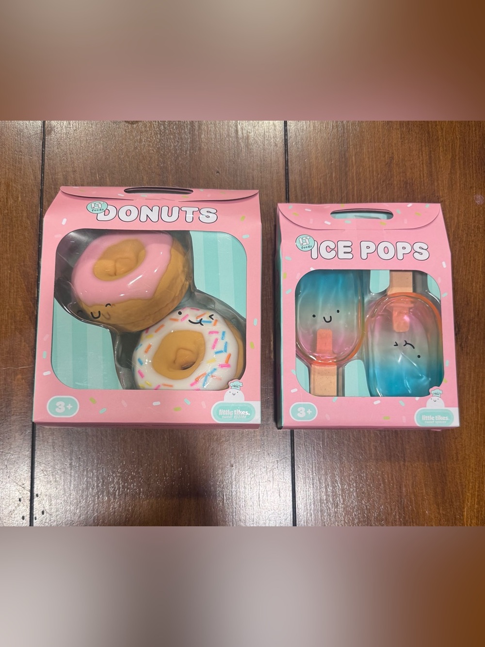 NWT Kids Little Tikes dessert Donuts & Ice Pops play kitchen Toy food Set